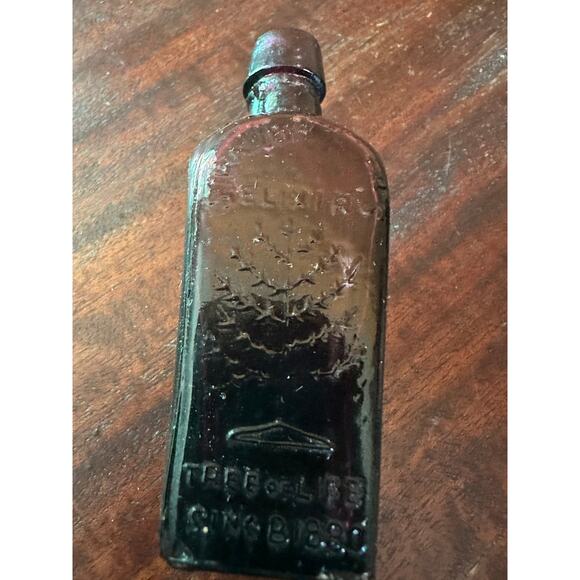 3 Purple Vintage Miniature Elixir and Medicine Bottles - Picture 7 of 13